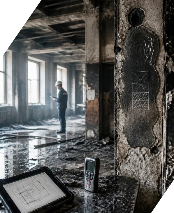 Обследование зданий после пожара в Борзе от 15452 р. | ЭкспертизаРоссия